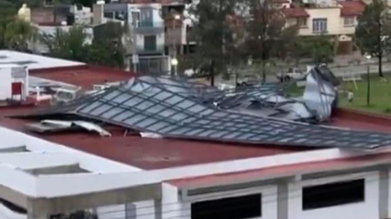 Paneles Solares Caidos en Guadalajara por los fuertes vientos